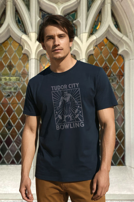 Tudor City Bowling – Unisex Throwback T-Shirt